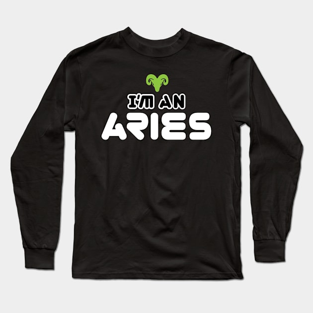 im an aries Long Sleeve T-Shirt by ThyShirtProject - Affiliate